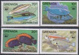 Timbre cu pești WWF din Grenada, Nestampilat