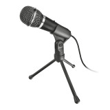 Microfon Starzz Trust, jack 3.5 mm, 45 mm, Negru