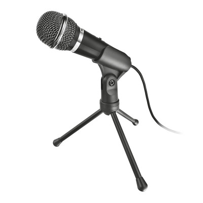 Microfon Starzz Trust, jack 3.5 mm, 45 mm, Negru foto
