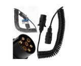 Cablu prelungitor spiralat pentru remorca, 5m 7PIN 12V, Geko G02314