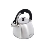 Fierbător tradițional cu fluier fabricat din inox, ceainic 3 litri, 21-24.5 cm, argintiu, Klausberg