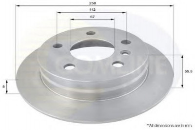 Disc frana MERCEDES B-CLASS (W245) (2005 - 2011) COMLINE ADC1643 foto