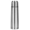 Cana termos cu pahar, perete din inox dublu izolat, 750ml, 28cm, argintiu Household NewTrend, Oem