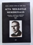 ACTA MOLDAVIAE MERIDIONALIS , ANUARUL MUZEULUI JUDETEAN ' STEFAN CEL MARE ' VASLUI , XXXII , VOL. I , APARUTA 2011