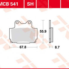 Set placute frana TRW MCB541 - Yamaha FZR 400 - FZS 600 - TZR 150-250 TDR 250 - RD 350 - XJ 600 Diversion - SRX 600