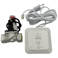 Set Detector de Gaz cu Electrovalva 220V Roval 3/4&quot;