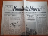 Ziarul romania libera 29-30 iulie 1990-art.la sapanta moartea nu mai este vesela