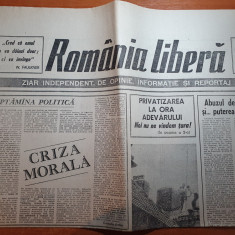 ziarul romania libera 29-30 iulie 1990-art.la sapanta moartea nu mai este vesela