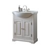 Set Mobilier Baie Cool 7, Masca 65cm cu Lavoar, Alb, Ceramica si PAL, 2 Usi