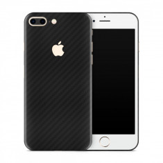 Skin Apple iPhone 7 Plus (set 2 folii) CARBON NEGRU foto