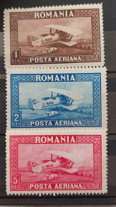 Romania 1928 - C.Raiu,fil. orizontal