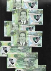 Botswana 10 pula 2018 polimer necirculate din mana in mana pret pe bucata