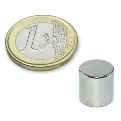 Magnet neodim disc &amp;Oslash;12,7&amp;amp;#215;12,7 mm, putere 6,27 kg, N45 foto