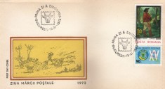 Romania 1973 - ziua marcii postale, FDC
