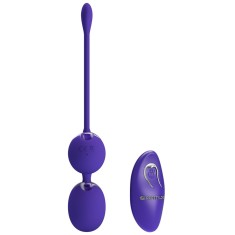 Bile Vaginale Kegel Cu Vibratii Willie Youth, Indigo, 8.5 cm foto