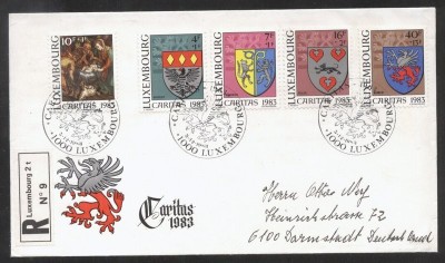 Luxembourg 1983 Caritas, FDC K.248 foto
