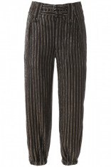 Pantaloni dama Saint Laurent, Saint laurent striped lame&amp;#039; cargo pants 613238 Y6A93 1055O Multicolor foto