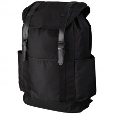 Rucsac Laptop, Everestus, TS, 16 inch, poliester 600D, negru, saculet de calatorie si eticheta bagaj incluse foto