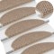 Gossi covorase scari autoadezive 15buc nisipiu 65x21x4cm aspect sisal