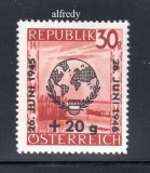 AUSTRIA 1946, ONU, supratipar, serie neuzata, MNH, Organizatii internationale, Nestampilat