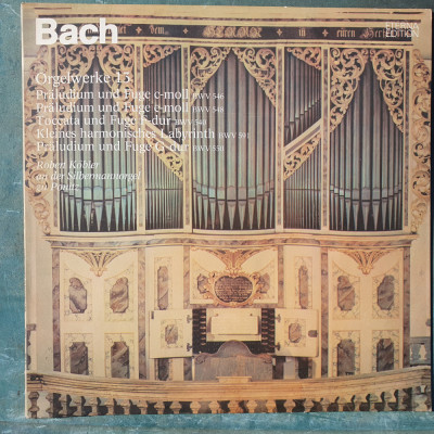 Vinil Bach, Orgelwerke auf Silbermannorgeln 13, Eterna made DDR foto