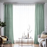 Draperie din catifea blackout cu rejansa din bumbac tip fagure, Madison, 250x220 cm, densitate 700 g/ml, Opal, 1 buc