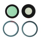 Geam Camera cu Rama Verde (TEAL) Apple iPhone 16 Plus - Inlocuire Obiectiv Spate