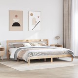 VidaXL Cadru de pat fără saltea, 200x200 cm, lemn masiv pin