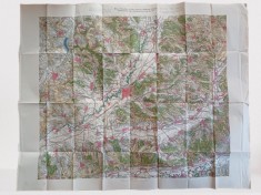 A3018N Harta orașului T&acirc;rgu Mureș și a &icirc;mprejurimilor sale, 1914