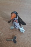 Pinguin-jucarie veche de colectie din tabla