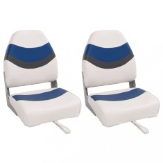 vidaXL Scaune pliabile pentru barcă 2 buc. cu spătar &icirc;nalt 44x38x55 cm