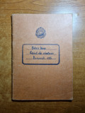 Caiet de cantece - din anul 1955 - contine peste 50 de cantece scrise de mana