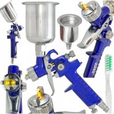 Pistol Vopsit Profesional HVLP 0.8mm 125ml Rezervor Aluminiu Superior, Consum Aer 55-100l/min, Presiune 2-3.5 Bar, Conector 1/4