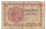 Bancnota 50 centimes 1922 - Franta, chambre de Commerce
