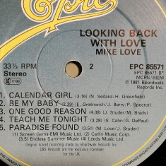 Mike Love - Looking Back With Love (1981/Epic/RFG) - disc Vinil/Vinyl