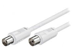 Cablu coaxial 0,5m 9,5mm alb 75? foto