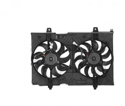 GMV radiator electroventilator Nissan Rogue (J10), 2007-2014, motor 2.5, 350Z, 11.2006-2009, motor 3.5 V6, benzina, 340/340 mm; (4 +4) pini foto
