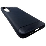 Husa tip capac spate Carbon silicon bleumarin pentru Samsung Galaxy S25