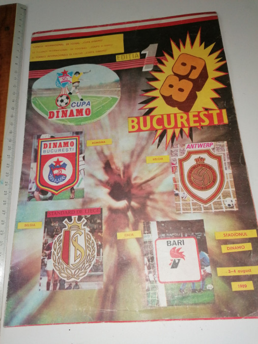 REVISTA DE COLECTIE FOTBAL - CUPA DINAMO 1989