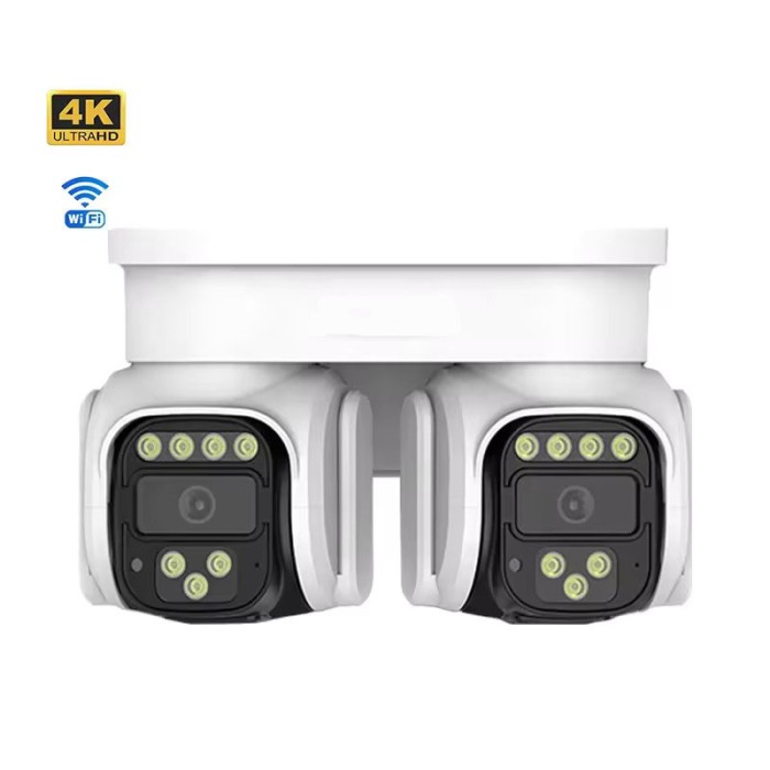 Camera de Supraveghere WIFI ,PTZ 360&deg;, TSS-LQ9-W, cu 2 Lentile , 4MP/4MP