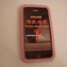 Husa Silicon IPhone 2G Roz PROMO