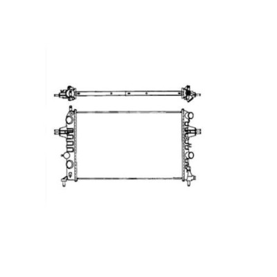 Radiator racire Opel Astra G (T98) 02.1998-01.2005 Motor 1, 2 48/55kw; Model Classic 10.2003-08.2009 Motor 1, 4 66kw Benzina, tip climatizare cu AC, foto