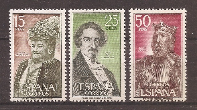 Spania 1972 - Personalități, MNH