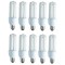 Set 10 Becuri Economice , Forma 3U , Alb , Fasung E27 , Intensitate 6400 K