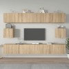 Gossi set dulap tv, 6 piese, stejar sonoma, lemn prelucrat