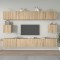 Gossi set dulap tv, 6 piese, stejar sonoma, lemn prelucrat