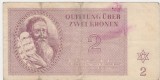 GERMANIA Theresienstadt 2 Kronen 1943 WWII Cehoslovacia Bohemia and Moravia