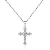Cumpara ieftin Lant cu Pandantiv din Argint 925 Model CRUCE ARG125C, Argintboutique