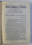 ANALELE ECONOMICE SI STATISTICE , REVISTA LUNARA , ANUL XXI , NUMERELE 1 - 3 , IANUARIE - MARTIE , 1938