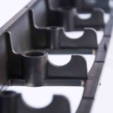 Bordură gazon flexibilă 8x100 cm negru, plastic reciclat, ușor de instalat, stabilă și durabilă